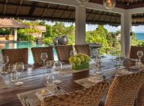 Villa Seseh Beach Villas, Alfresco Dining Terrace